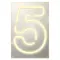 Неоновая надпись “5”